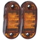 thumbnail image 5 of Luz de posición lateral de 2 LED, 10-30 V, luz de giro de alto brillo para automóviles, camiones, remolques y vehículos recreativos (amarilla), 5 of 14