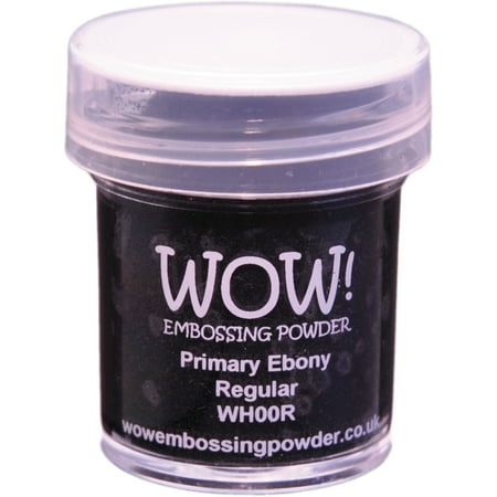 Tsukineko Embossing Powder - WOW! Embossing Powder 15ml-Primary Ebony