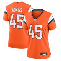 Women's Nike Nate Adkins Orange Denver Broncos Team Game Jersey