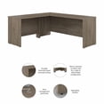 thumbnail image 2 of Pemberly Row Engineered Wood 72W L Shaped Desk with 42W Return in Modern Hickory, 2 of 6