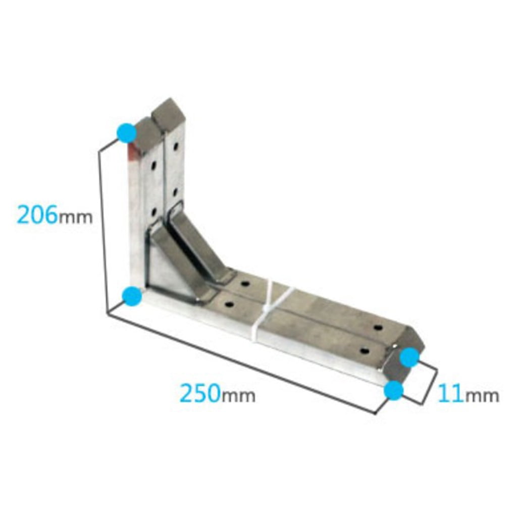 2Pcs Stainless Steel Triangle Shelf Bracket Wall Mount inch 10 inch