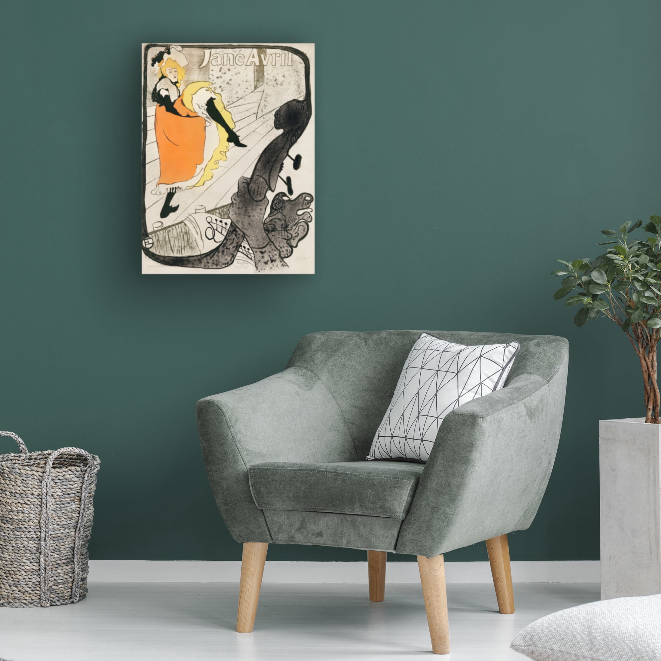 Trademark Fine Art Pictufy   Jane Avril 1893 Canvas Wall Art