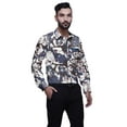 thumbnail image 4 of BESTMAN Casual PrintedShirtsFor Men Slim Fit Button Down Long SleeveShirt, 4 of 5