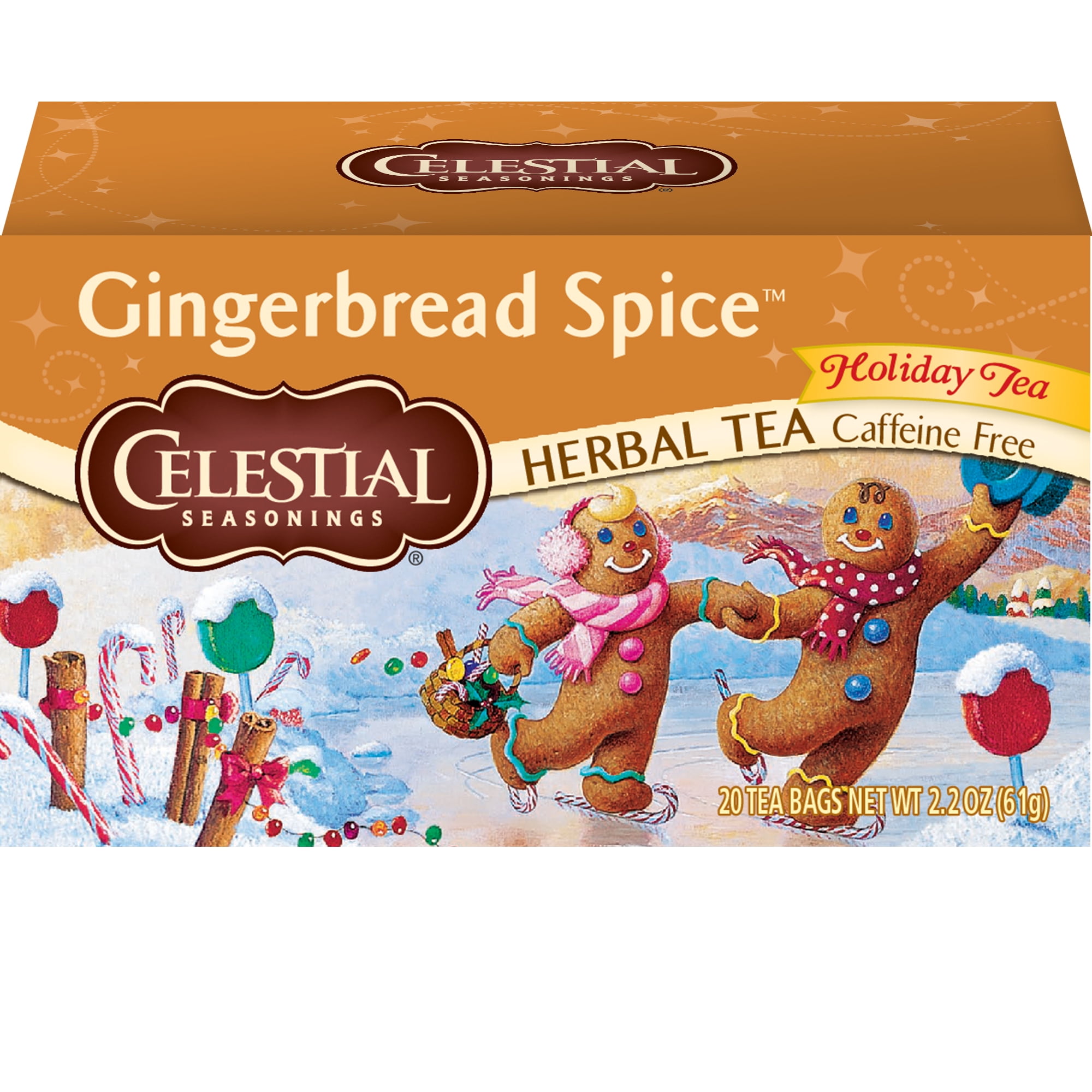 Celestial Seasonings Gingerbread Spice Holiday Herbal Tea, 18 Ct Tea