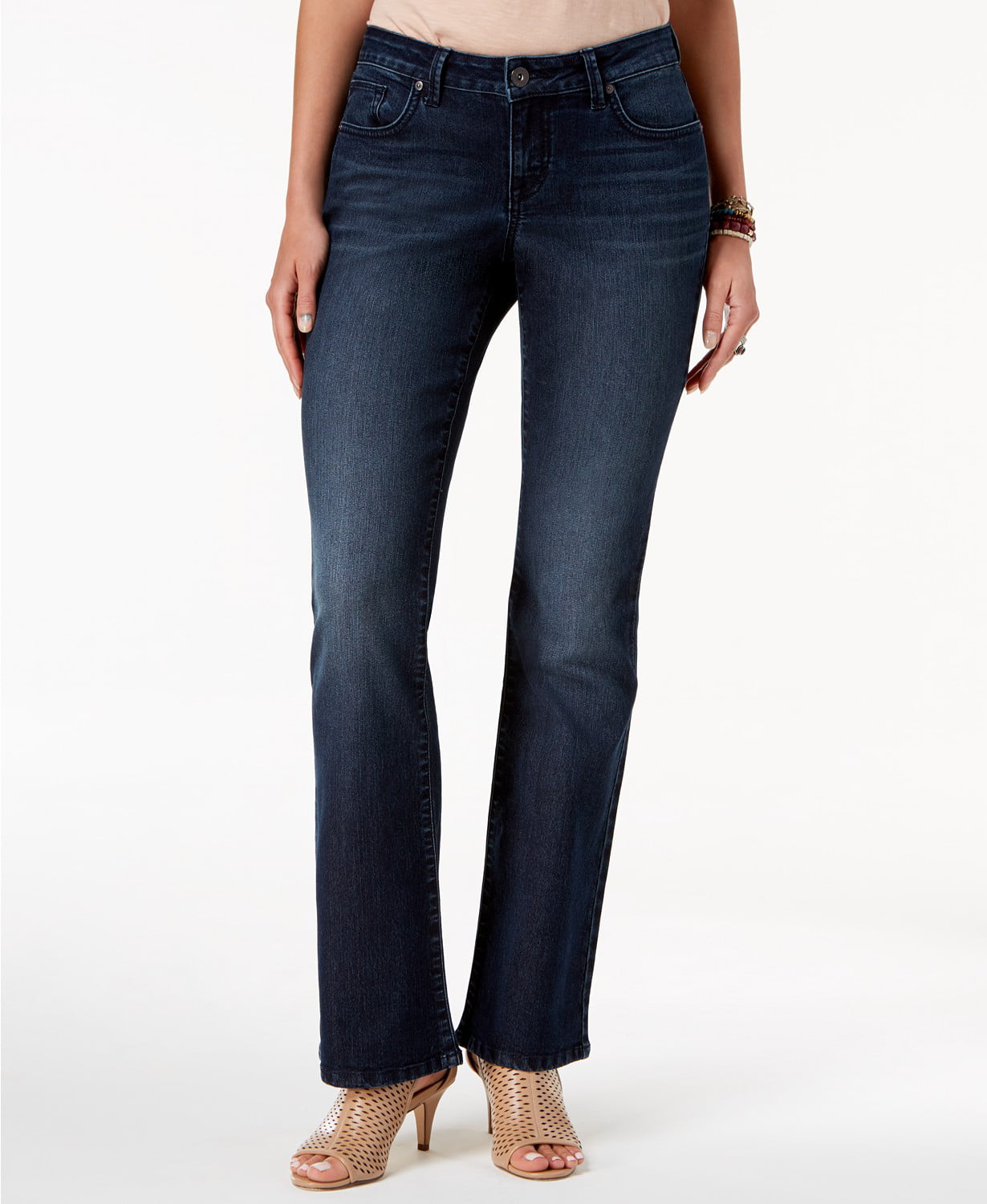 Style & Co - Curvy-Fit Low-Rise Boot-Cut Jeans - Petites - 4P - Walmart.com