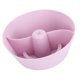 thumbnail image 1 of Cuenco Para Refrigerios Para Taza, Bandeja Para Refrigerios De Silicona Taza Reutilizable Violeta 2 Compartimentos Para Teatro Para Acampar, 1 of 7