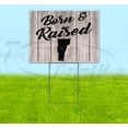 thumbnail image 1 of Born & Raised Vermont (18" x 24") Yard Sign, Includes Metal Step Stake, 1 of 6
