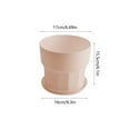 thumbnail image 3 of Horivan Modern Plastic Plant Pots with Saucer and Drainage Holes Indoor Outdoor Flower Planters for Succulents Herbs Cactus Self Watering Garden Container for Patio Balcony Gardening Supplies, 3 of 6