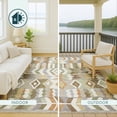 thumbnail image 4 of Addison Rugs Chantille Indoor/Outdoor Transitional Lodge Ivory Machine Washable Rectangle Rug, 8' x 10', 4 of 8
