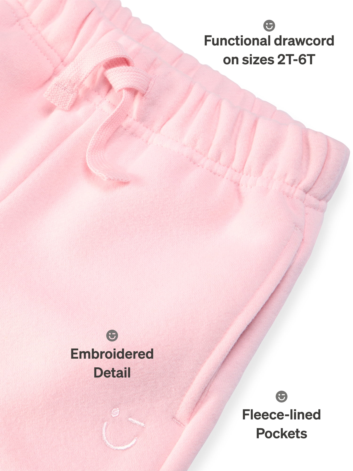Color Mix by Garanimals Baby & Toddler Fleece Sweatpants, Sizes 0–6T