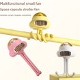 thumbnail image 3 of Ventilador de cochecito de bebé con forma de pulpo de dibujos animados y cabeza móvil con música, pequeño ventilador de escritorio con carga USB y luz, 3 of 3