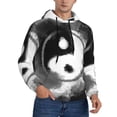 thumbnail image 2 of Naloa Yin And Yang Men's Casual Hooded Collar Drawstring Hoodies Pullover Sweatshirts Casual Long Sleeve Shirts-X-Large, 2 of 7