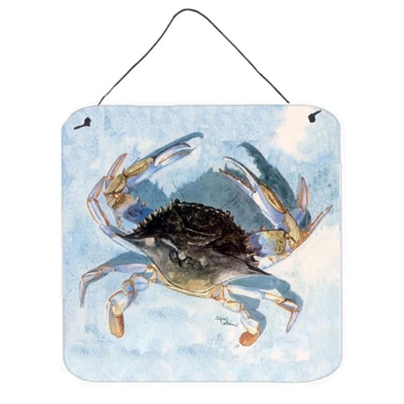 Carolines Treasures 8011DS66 Blue Crab Wall or Door Hanging Prints 6HX6W multicolor
