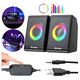 thumbnail image 2 of Bocinas Para Pc  Bloosom Computadora Escritorio Altavoz Rgb Subwoofer Negro, 2 of 4