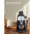 thumbnail image 2 of Ihomekee Espresso Machine, 3.5Bar Espresso and Cappuccino Machine with Preheating Function, 4 Cup Coffee Maker with Milk Frothing Function and Steam Wand (Black), 2 of 7