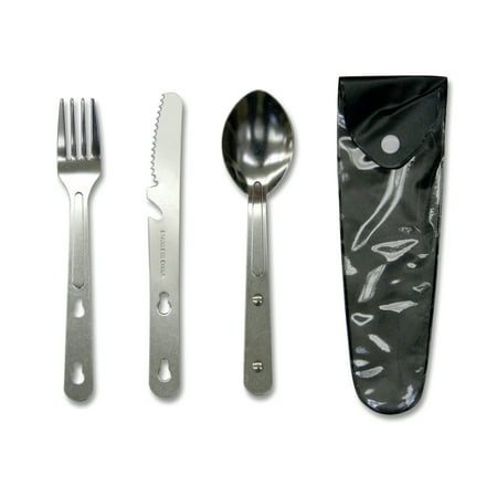 Comp Fork - Stansport Knife/Fork/Spoon Set - Blister Pack