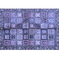thumbnail image 1 of Ahgly Company Indoor Rectangle Abstract Blue Modern Area Rugs, 2' x 5', 1 of 4