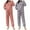 Purple, variant on BLCHUNen 2 Piece Pajamas Sets for Women Cable Knitted Pullover Turtle Neck Sweater Casual Long Sleeve Loungewear Outfits