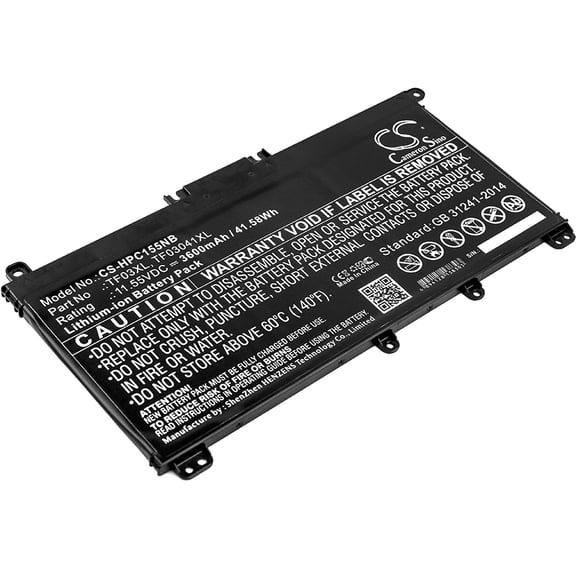 3600mAh TPN-Q188 TF03041XL 920046-121 TPN-Q190 HSTNN-UB7X 920046-421 HSTNN-LB7J HSTNN-IB7Y Battery for HP Pavilion 15-CC665CL Pa