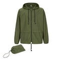 thumbnail image 5 of American Trends Manteau de Pluie Compressible pour Hommes Imperméable Coupe-Vent Léger avec Capuchon Bleu 3X-très Grand, 5 of 5