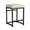 Light Tan, variant on HomePop 24" Indoor Square Backless Metal Upholstered Counter Stool, Carmel Faux Leather