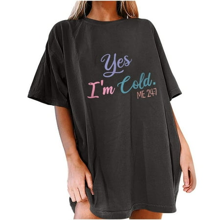

Womens Tops Corset Tops for Women Women s Alphabet Print Vintage Raglan Roundneck Tops T-shirts Tops Short Sleeve Plain Color Pullover Adorable Fall Clothing White Long Sleeve Shirts Gray S