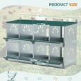 thumbnail image 5 of ZephyPaws Chicken Nesting Box,8 Compartments Metal Laying Boxes for Chicken Hens Ducks,Poultry Protect Eggs Chicken Coop Easy Egg Collection,Green, 5 of 6