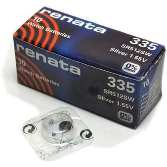 Renata Watch Battery Swiss Made Renata 335 or SR512SW (3 Batteries, SR512SW)