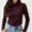 Purple Long Sleeve Shirts Girls, variant on JOANDKMI Long Sleeve Shirts for Teen Girls Mock Neck Ruffle Trim Pullover Fall Fashion Winter Tops Fitted Stretchy Cold Weather Warm Casual Blouses, Size 10-16
