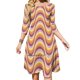 thumbnail image 1 of Vestido con escote cuadrado y estampado psicodélico de los años 70, nuevo vestido elegante ajustado a la cintura para mujer de talla grande, patrón psicodélico maravilloso de los años 70, 1 of 6