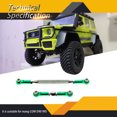 thumbnail image 2 of Brazo de enlace de dirección de metal Termina de la barra de tirón 1/12 Crawler Escalada Modificación de camiones Reemplazo de piezas de actualización para MN D90 99S Verde 2 piezas kenally FN001386-06, 2 of 7