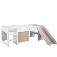 thumbnail image 1 of Cama individual Alterego TOBO, Madera y Blanco, 1 of 4