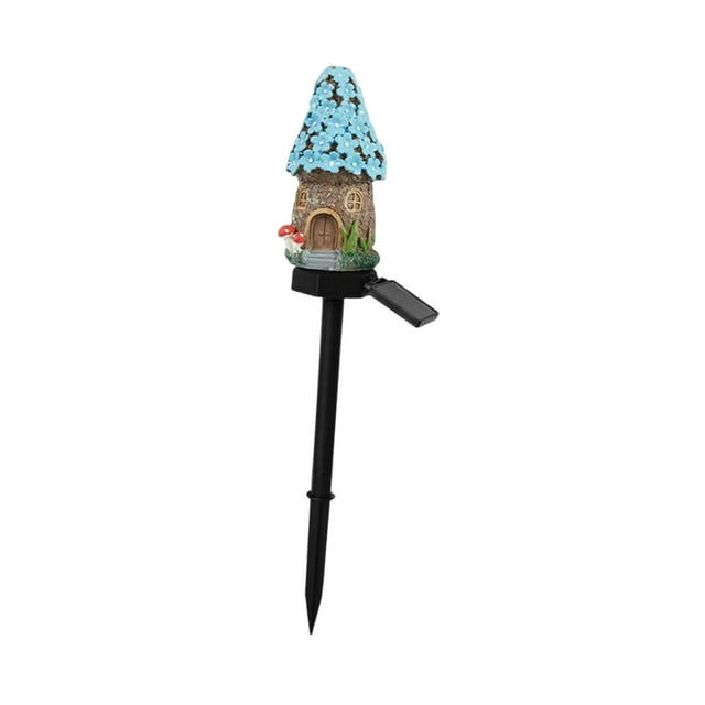 Creative Solar Stake Light House Paisaje impermeable para de del césped estilo F Baoblaze Luz de estaca