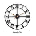 thumbnail image 2 of Reloj de pared de estilo europeo simple sala de estar reloj de hierro mudo Reloj de pared digital creativo reloj decorativo reloj transfronterizo, 2 of 6