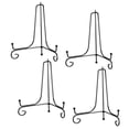 thumbnail image 1 of Unique Bargains 4Pack 8 Inch Plate Stands for Display Iron Folding Easel Plate Holders, Black, 1 of 5