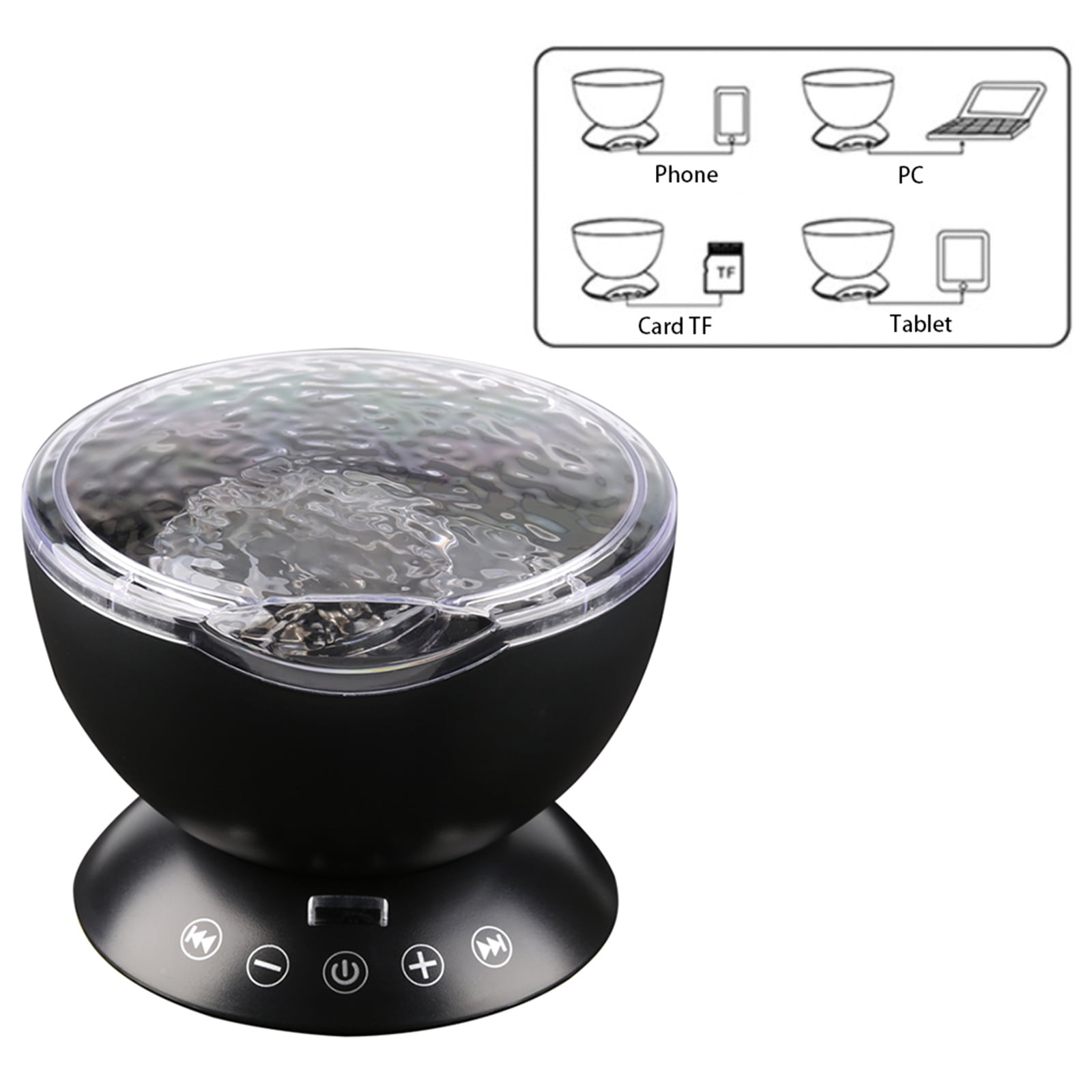 AGM Star Projector, LED Galaxy Projector, Night Light with Music Speaker for Kids Bedroom Decor, Black