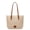 Beige, variant on Women's Lace Tote Handbags Mid Capacity Top-handle Shoulder Purses Casual Summer Beach Bags for Women Work Travel Daily Use