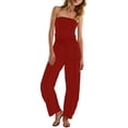 thumbnail image 6 of Sexlip Women's Jumpsuit Summer relaxed fit with pockets casual for daily wear for daily casual wear for women's daily wear Red M, 6 of 9