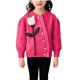 thumbnail image 1 of Suéter de cuello redondo para niña, camisa de punto de invierno, elegante cárdigan de punto con cuello redondo para niña, suéter con botones, top de poliéster para niña, 1 of 6