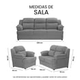 thumbnail image 1 of Sala 3-2-1 TRINITY Kendra ( Sofá, Love Seat, Sillón ) Gris, 1 of 10