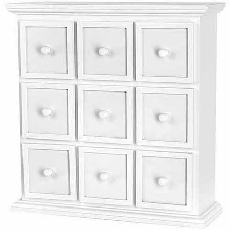 Doodlebug Fashion Furnishings Apothecary Chest, 19.5" x 20" x 6.5", White