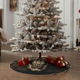 thumbnail image 4 of Haiem Metal Style Horned Skull Pattern Christmas Tree Skirt Merry Christmas Party Christmas Tree Decoration,New Year Decorations-30", 4 of 6