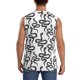 thumbnail image 4 of Balery Hand Drawn Snake Camisetas sin mangas para hombre, absorbe la humedad y protege contra el mal olor.-3X-Large, 4 of 7