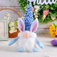 thumbnail image 4 of Lighted Easter Bunny Gnomes Easter Decorations Spring Gnomes Plush Rabbit Gnomes with Easter Egg & Carrot, Easter Gift for Girl Women Kids, Holiday Home Indoor Decoration, 4 of 8