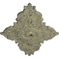 thumbnail image 3 of 67 1/4"W x 43 3/8"H x 4"ID x 2"P Melchor Diamond Ceiling Medallion (Fits Canopies up to 4"), Hand-Painted Castle Stone Crackle, 3 of 5