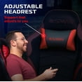 thumbnail image 4 of RESPAWN 900 Console Gaming Recliner with Footrest and Lumbar Support - Comfortable Ergonomic Gaming Chair with Headrest, No Wheels, Reclining, Heavy Duty, Racing Style Video Game Chairs - Red, 4 of 8