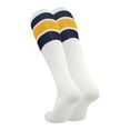 thumbnail image 2 of TCK Retro 3 Stripe Tube Socks (Navy/Gold, Small), 2 of 2