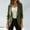 Army Green, variant on Women's 3/4 Sleeve Open Front Blazer with Lapel Collar and Relaxed Fit Casual Work Jacket