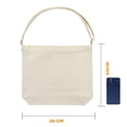thumbnail image 4 of Bolso bandolera de lona Draw blank de gran tamaño para mujer Blanco crudo, 4 of 5