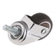 thumbnail image 1 of Ruedas industriales Berg con mango de goma resistente y rueda giratoria de metal 1.5 pulgadas, 1 of 7